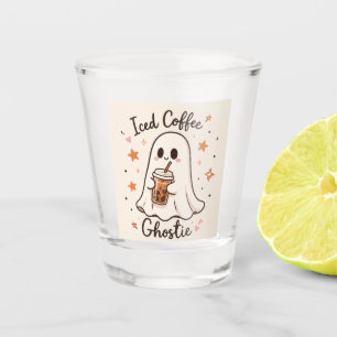 Iced Coffee Ghostie - Cute Halloween Shot Glass