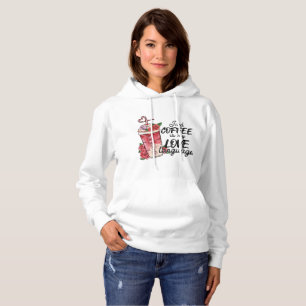 Iced Coffee Is My Love Language White Hoodie