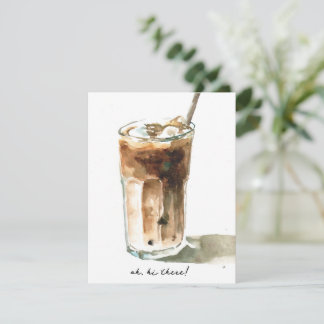 iced coffee note card