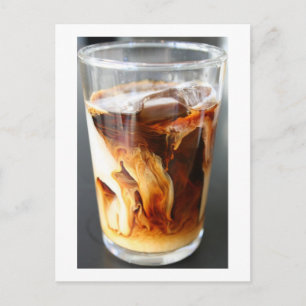iced coffee - postcard