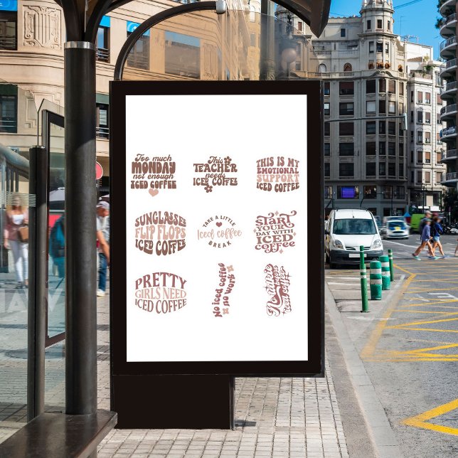  Iced Coffee Stickers pack CUTE (Creator Uploaded)