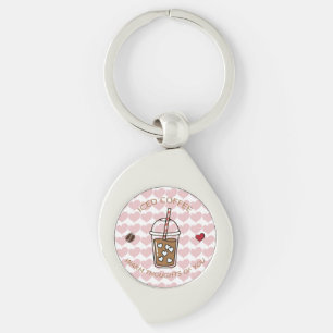 Iced Coffee Warm Thoughts Of You Keychain