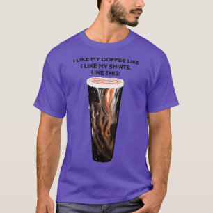 Iced Coffee With Caramel And Foam T-Shirt