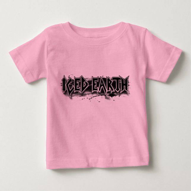 Iced Earth B&W BASIC LOGO infant long-sleeve tee (Front)