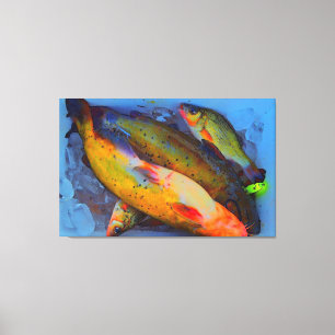 Iced fish canvas print