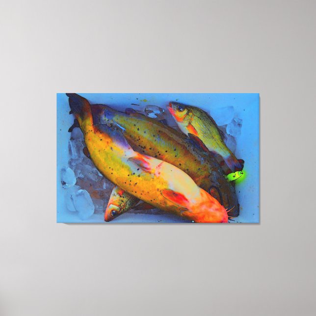 Iced fish canvas print (Front)