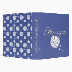  Iced Lemon Yarn Ball String Pattern Binder