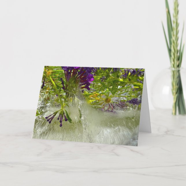 Iced Lilies, Card (Front)