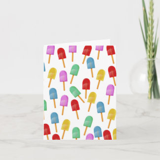Iced Lolly pattern Holiday Card