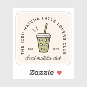 Iced matcha latte lovers club
