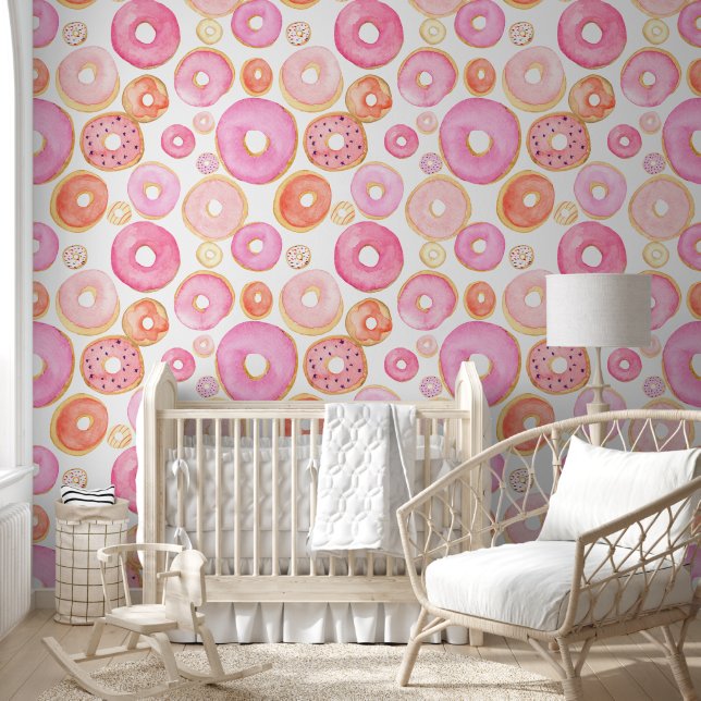 Iced Pink Doughnuts Wallpaper (Kids)
