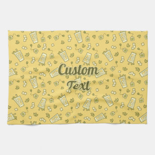Iced Tea Pattern Kitchen Towel