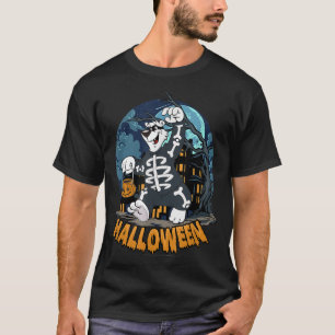 ICEE Bear Skeleton Halloween Costume T-Shirt
