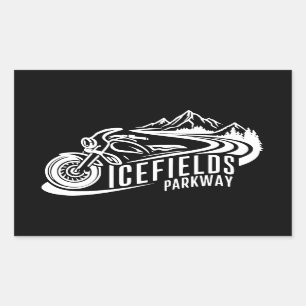 Icefields Parkway Alberta Canada Motorcycle Sticker