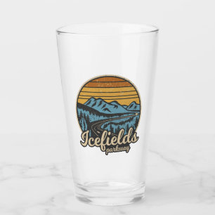 Icefields Parkway Alberta Canada Retro Glass