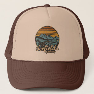 Icefields Parkway Alberta Canada Retro Trucker Hat