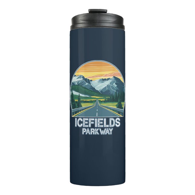 Icefields Parkway Alberta Canada Vista Thermal Tumbler (Front)