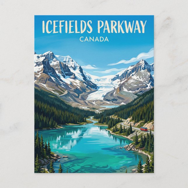 Icefields Parkway Canada Postcard (Front)