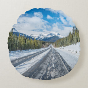 Icefields Parkway Round Pillow