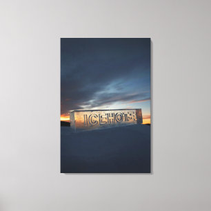 ICEHOTEL 24" x 36" a enveloppé la toile