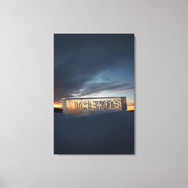 ICEHOTEL 24" x 36" Toile enrobée (Recto)
