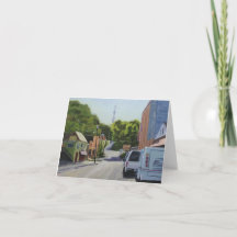 Icehouse Townscape Art Note Card