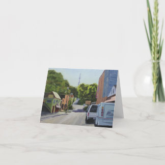 Icehouse Townscape Art Note Card