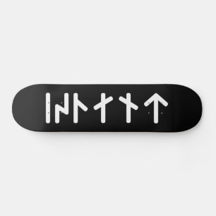 Iceland ᛁᛋᛚᛅᚾᛏ ~ Younger Futhark Runes Skateboard