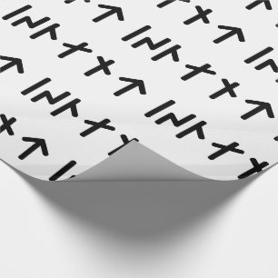 Iceland ᛁᛋᛚᛅᚾᛏ ~ Younger Futhark Runes Wrapping Paper