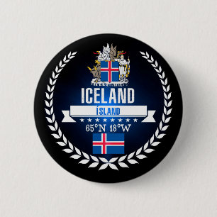 Iceland 2 Inch Round Button