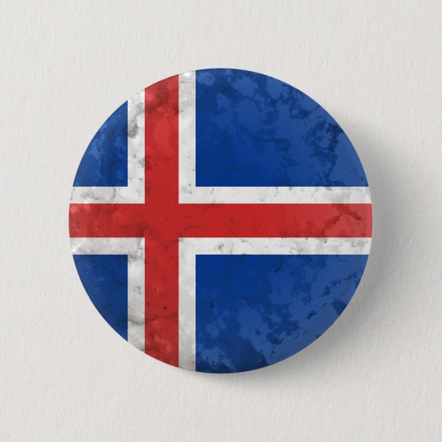 Iceland 2 Inch Round Button (Front)