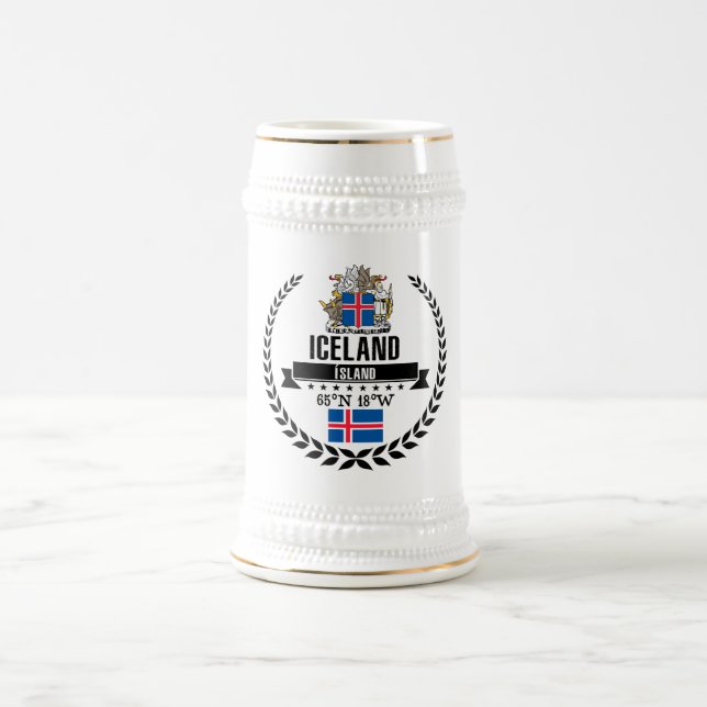 Iceland Beer Stein (Center)