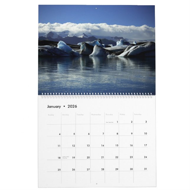 Iceland Calendar 2015 (Jan 2026)