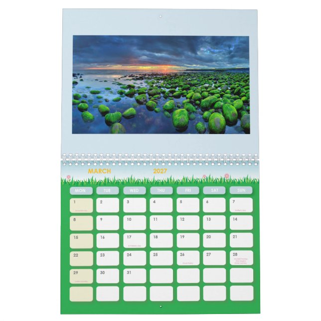 Iceland Calendar 2018 (Mar 2027)