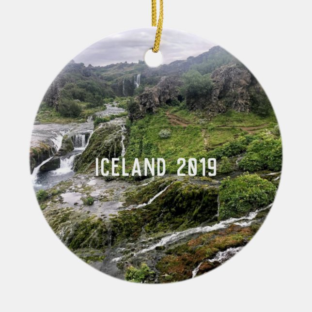 Iceland - ceramic ornament (Front)