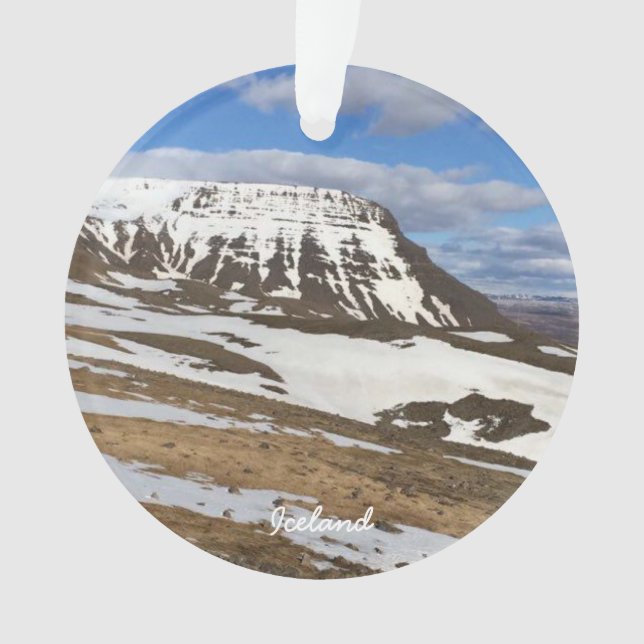 Iceland - ceramic ornament (Front)