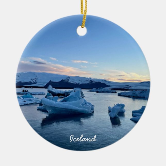 Iceland - ceramic ornament (Front)