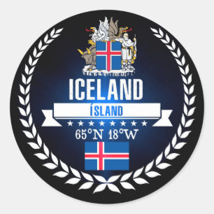 Iceland Classic Round Sticker