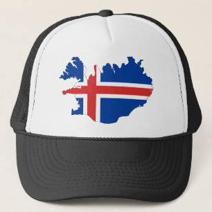 Iceland country flag trucker hat
