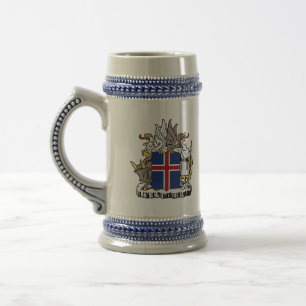 iceland emblem beer stein