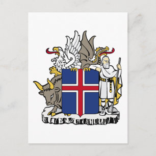 iceland emblem postcard