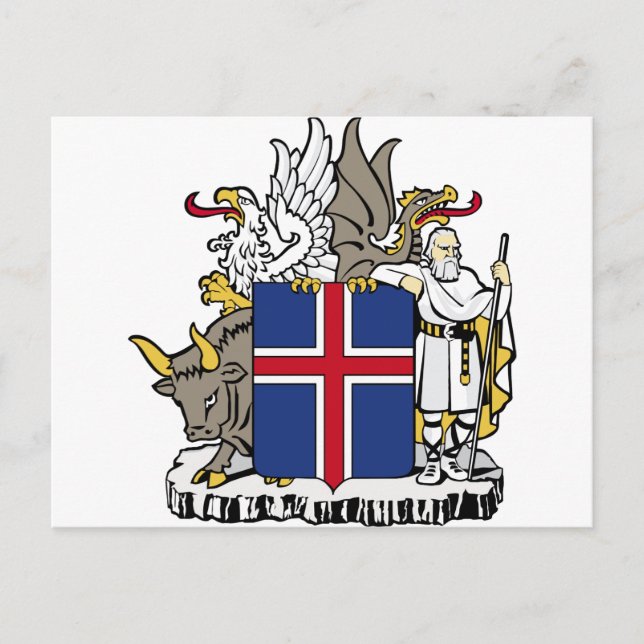 iceland emblem postcard (Front)