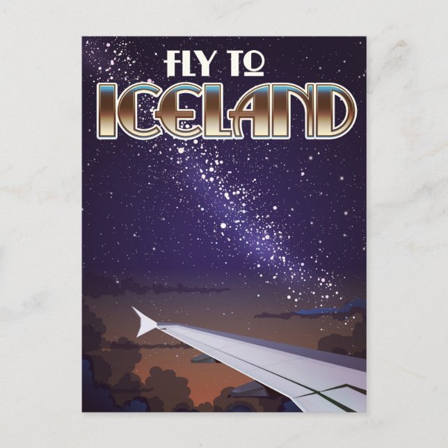 Iceland fight poster postcard (Front)
