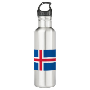 Iceland Flag 710 Ml Water Bottle