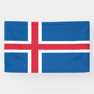 Iceland flag banner