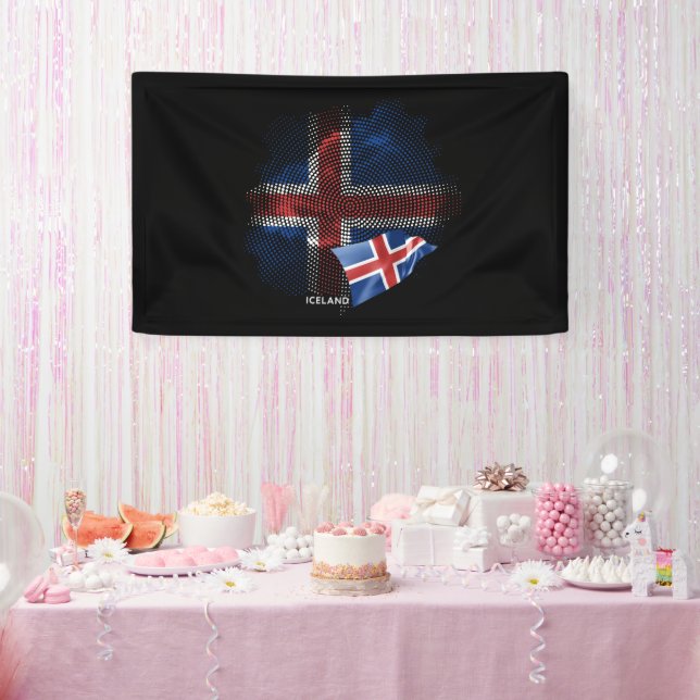 Iceland flag banner (Party)
