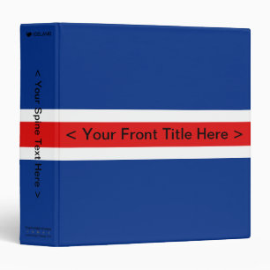 Iceland Flag Binder