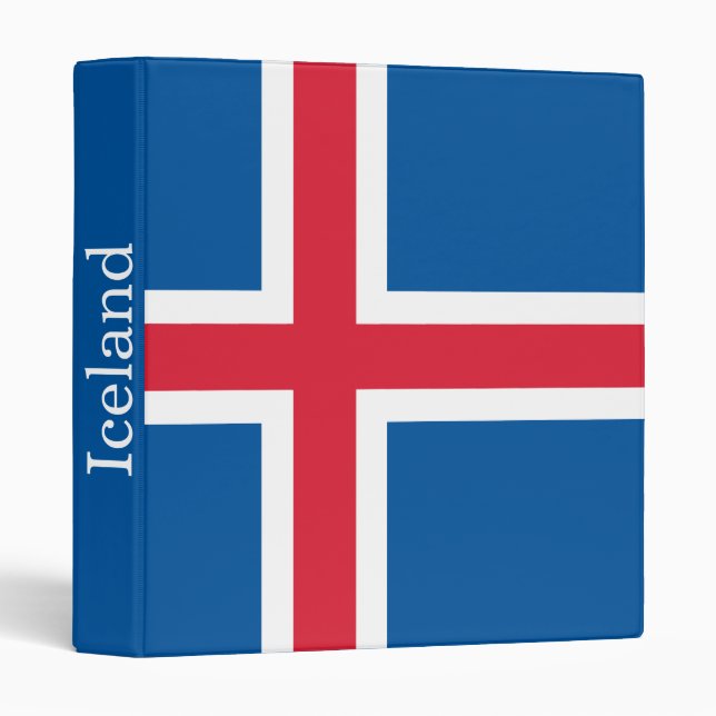 Iceland Flag Binder (Front/Spine)