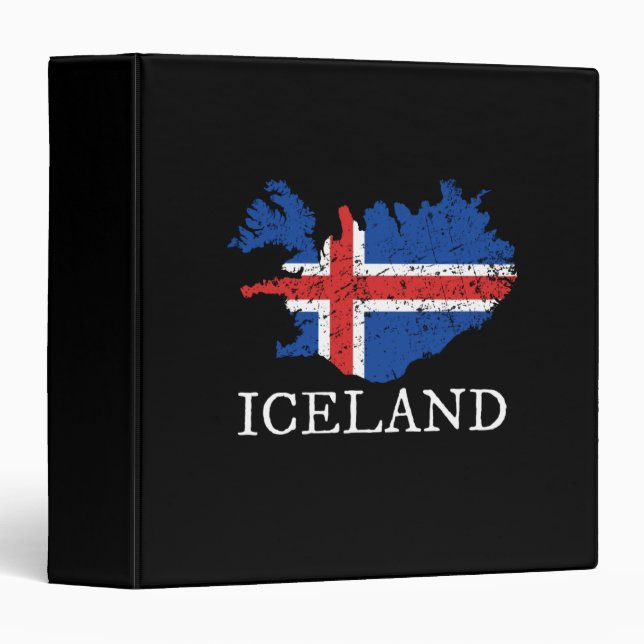 Iceland Flag Binder (Front/Spine)