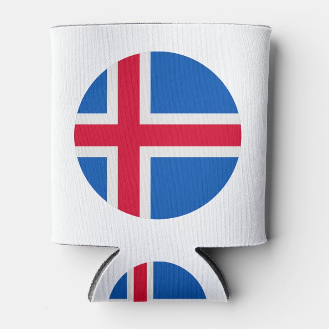 Iceland Flag Can Cooler (Front)